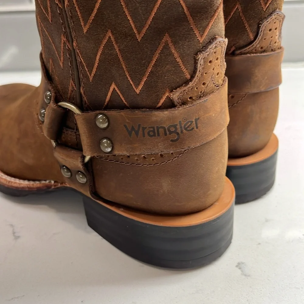 Wrangler Women's Size 5.5 B in Bronc Western Pull‎ On Boots w Calf Slits - NWOT - Picture 5 of 11